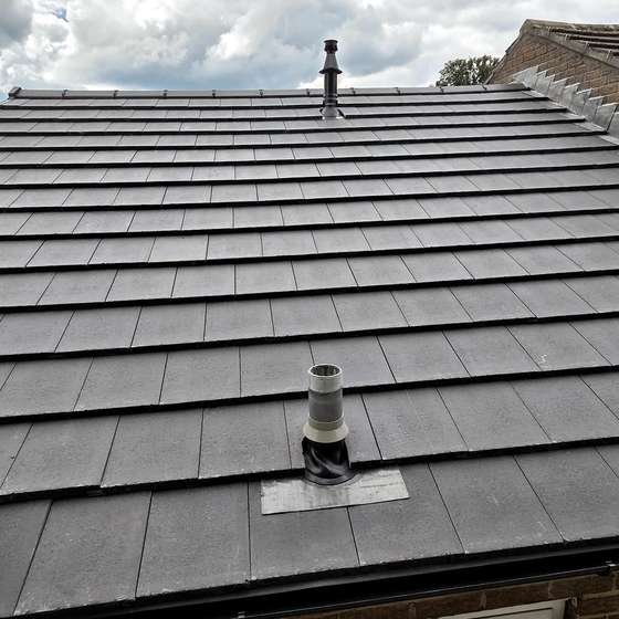 Completed tiled roof after the Bramley re-roof